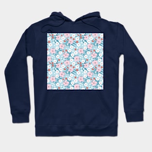 Pattern with tropical flowers Hoodie